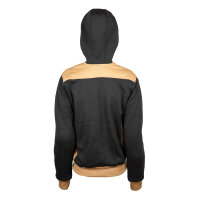 Hoodie PANDA, schwarz-beige, D3XL