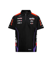 POLO-SHIRT - APRILIA RACING TEAM 2024 schwarz/ neon-rot XXL