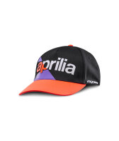 APRILIA RACING CAP schwarz/ neon-rot/ violett...