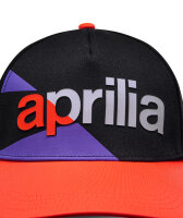 APRILIA RACING CAP schwarz/ neon-rot/ violett Einheitsgröße