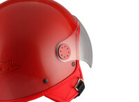 VESPA VISOR 4.0 DEMI-JET HELMET - RED VERSION