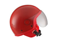 VESPA VISOR 4.0 DEMI-JET HELMET - RED VERSION