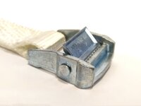 Spanngurt, Zurrgurt mit Klemmschloss, weiß 3 m x 3 cm