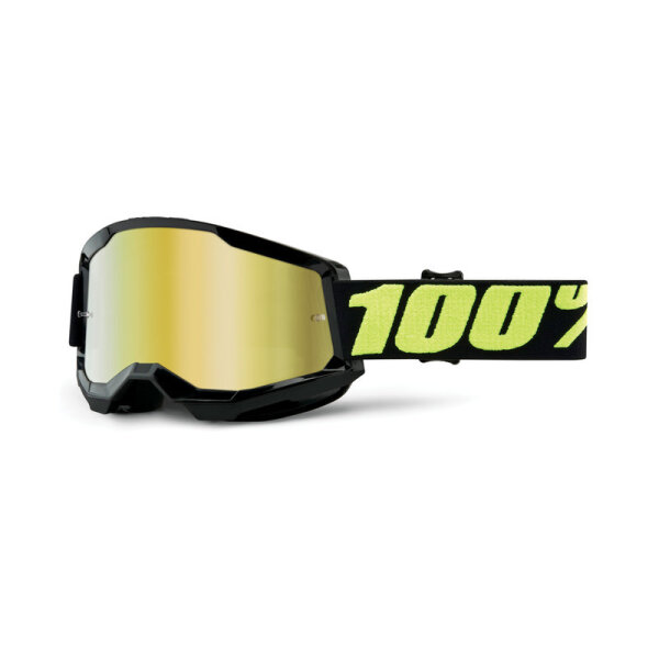 100% Strata 2 Goggle Upsol - Mirror Gold / BLACK WEEKS