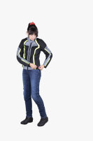 Damen Jacke Sport Andorra-Air schwarz-grau-gelb DM