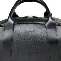 Hecktasche aus Leder schwarz