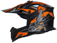 Motocrosshelm iXS363 2.0 matt schwarz-orange-anthrazit XS