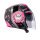 Jethelm Cool RD 18 schwarz-grau-pink L