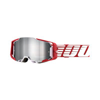 Goggles Armega Oversized Deep Red, Linse silber