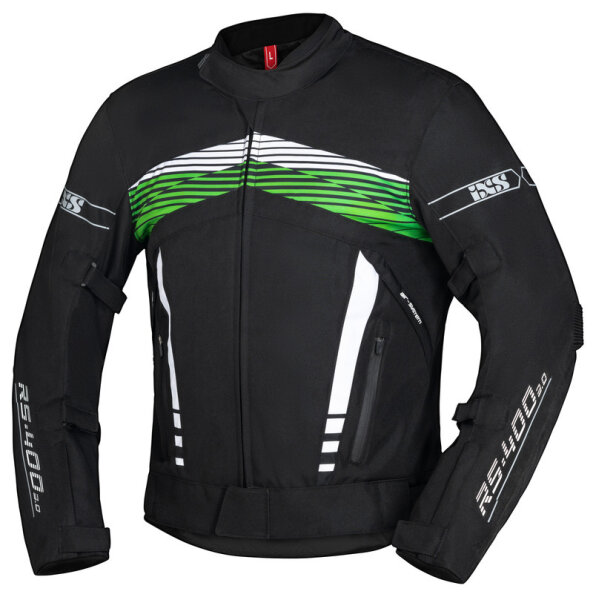 Sport Jacke RS-400-ST 3.0 schwarz-weiss-neon grün XL