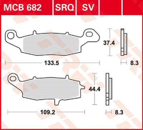 TRW Scheibenbremsbelag MCB682 / BLACK WEEKS