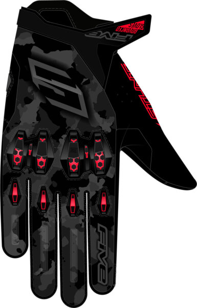 Handschuh Stunt Evo 2 camo schwarz-rot