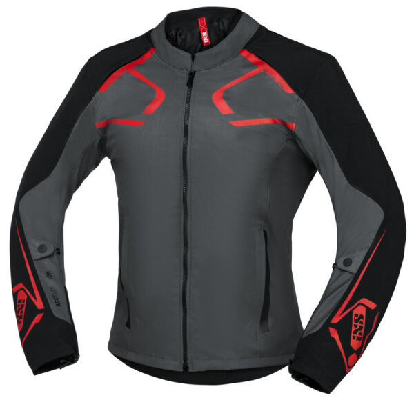 Sport SO Jacke Moto Dynamic grau-schwarz-rot XL