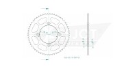 ESJOT Stahl-Kettenrad Beta 125RR/LC 56Z