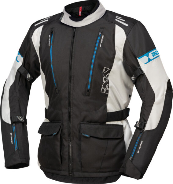 Tour Jacke Lorin-ST schwarz-hellgrau-blau 5XL